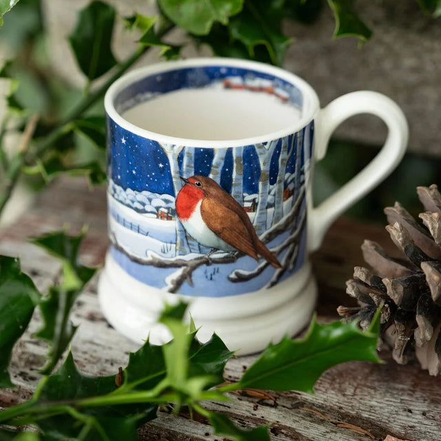 Emma Bridgewater Midnight Robin 1/2 Pint Mug