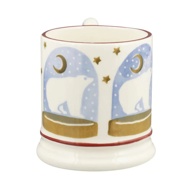 Emma Bridgewater Polar Bear Snow Globe 1/2 Pint Mug
