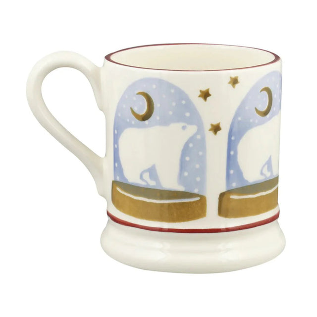 Emma Bridgewater Polar Bear Snow Globe 1/2 Pint Mug