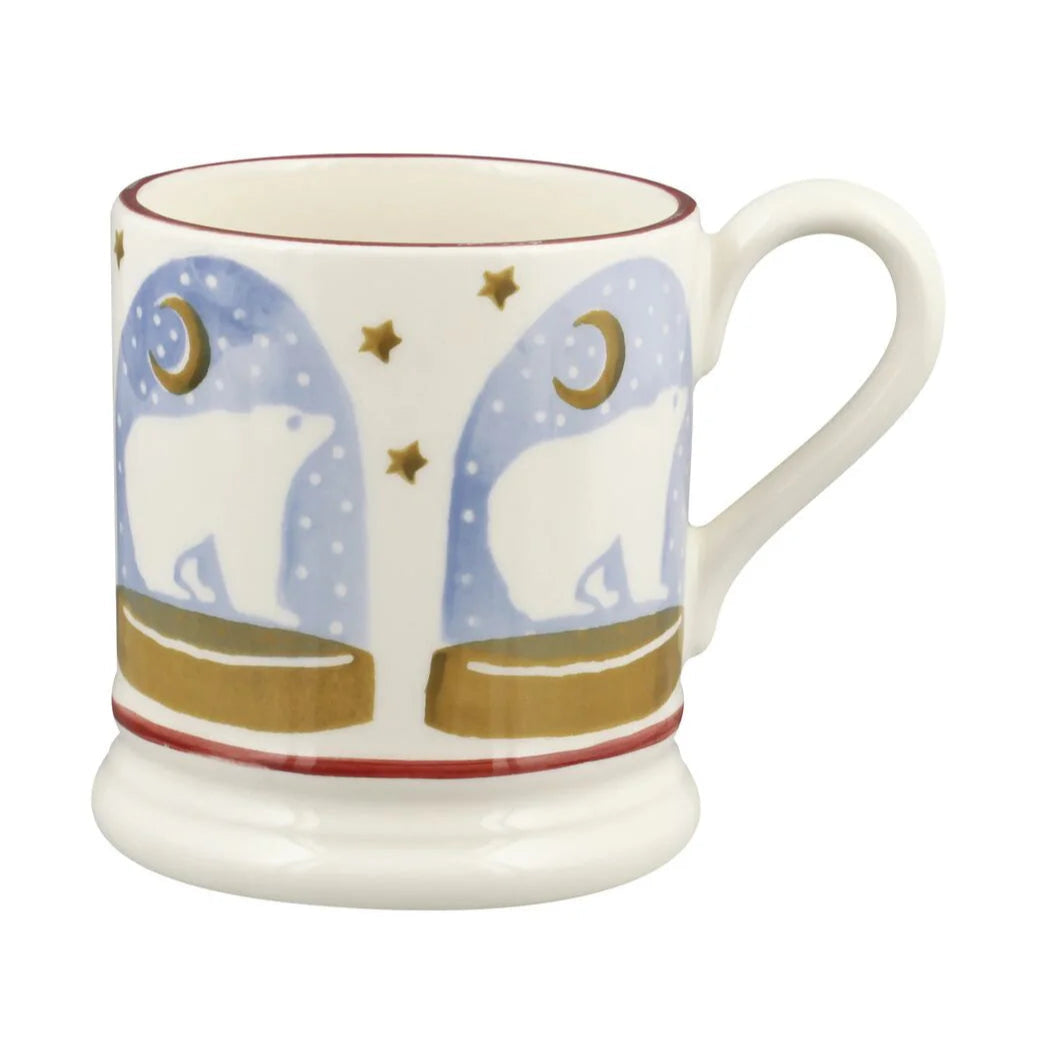 Emma Bridgewater Polar Bear Snow Globe 1/2 Pint Mug
