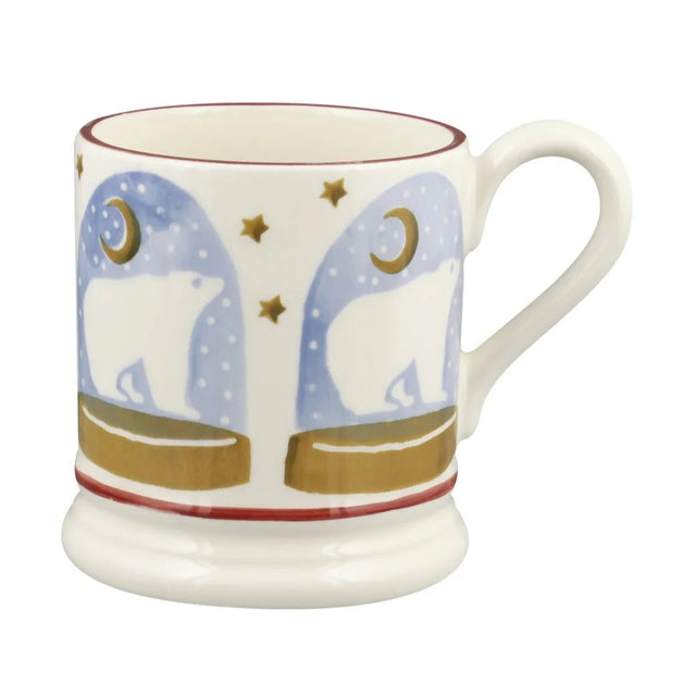 Emma Bridgewater Polar Bear Snow Globe 1/2 Pint Mug