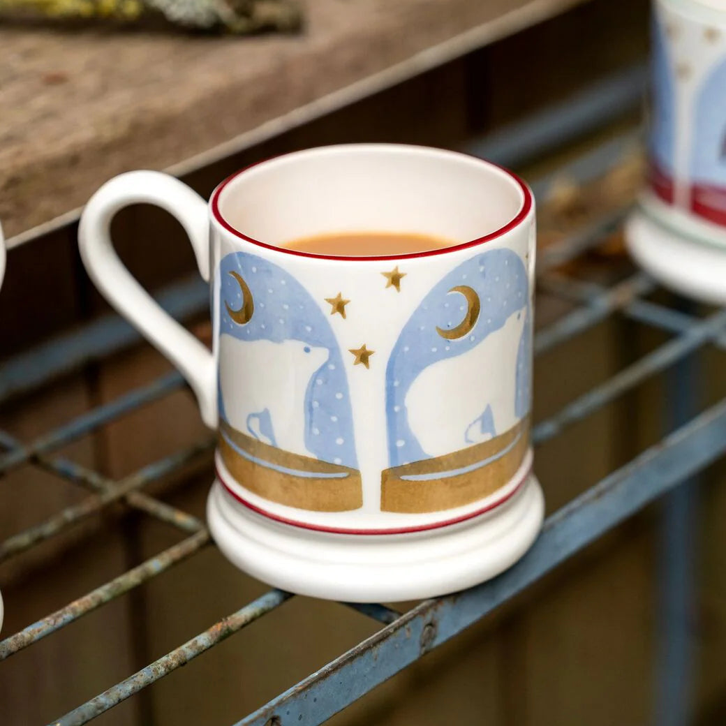 Emma Bridgewater Polar Bear Snow Globe 1/2 Pint Mug