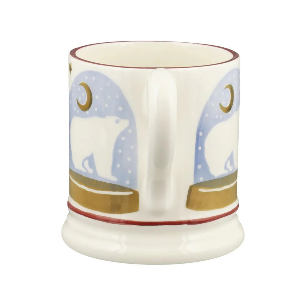Emma Bridgewater Polar Bear Snow Globe 1/2 Pint Mug