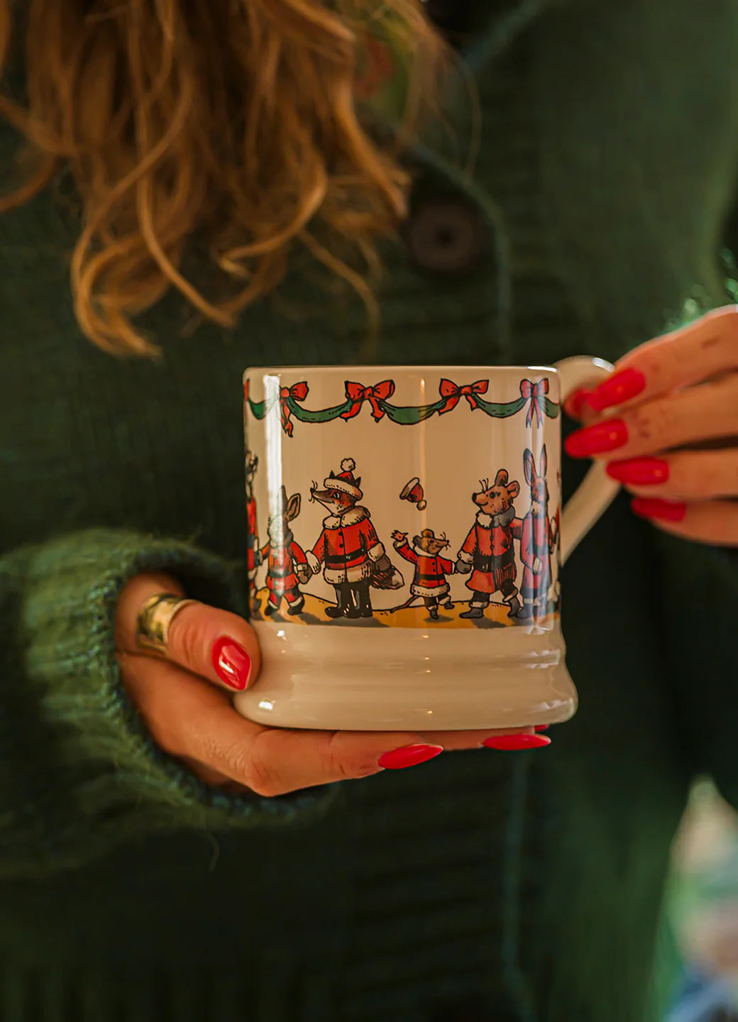 Emma Bridgewater Woodland Santa 1/2 Pint Mug