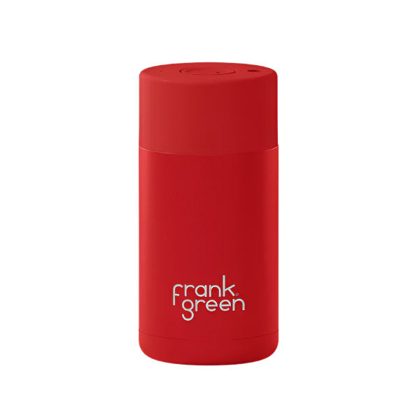 Frank Green 12oz/355ml Ceramic Reusable Cup with Button Lid - Atomic Red