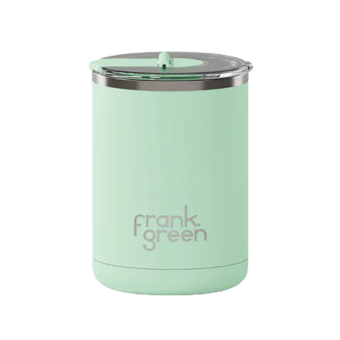 Frank Green 12oz/355ml Ceramic Coffee Cup with Hinged Lid - Mint Gelato
