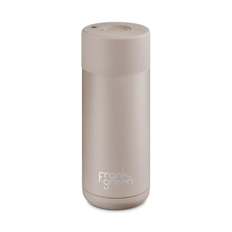 Frank Green 16oz/475ml Ceramic Reusable Cup with Push Button Lid - Moon Dust