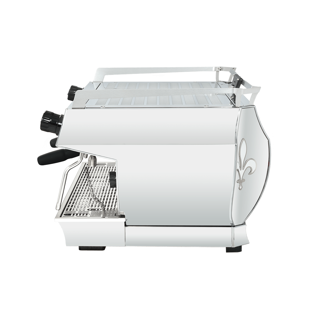 La Marzocco GB5 X espresso machine, designed for high-volume cafés and restaurants. Features dual PID temperature control, Auto-Volumetric (AV), and Auto Brew Ratio (ABR) for consistent, premium coffee. Available in 2-group, 3-group, and 4-group configurations, combining Italian craftsmanship with advanced brewing technology