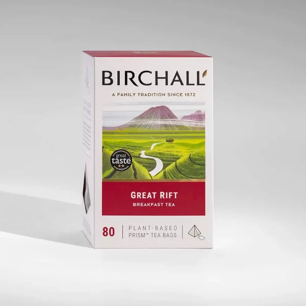 Birchall Plant-Based Prism Tea Bags 80pcs - Great Rift Breakfast Blend