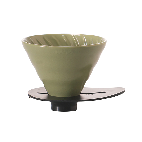 Hario V60 Switch & Match Ceramic Dripper Size 02 - Oil Green