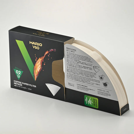 Hario MeteorV60 Coffee Filter Papers Size 02 (50 pack)