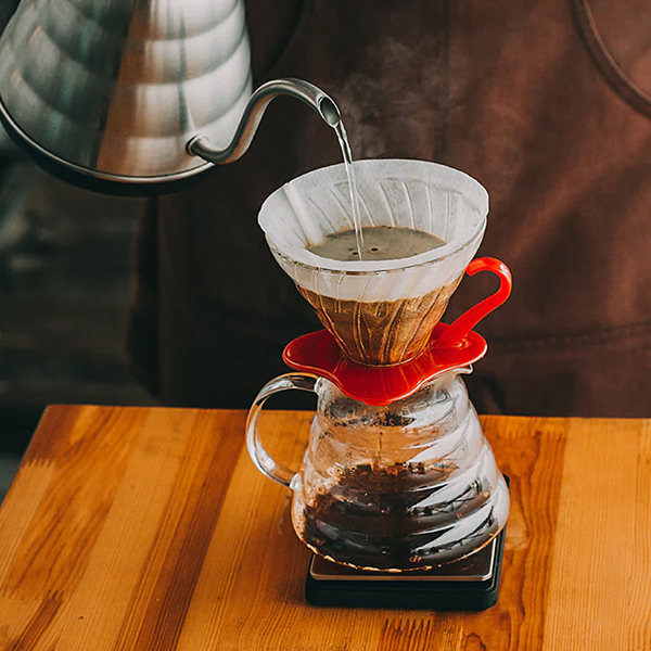 Hario V60 Glass Coffee Dripper Size 02 - Red