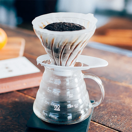 Hario V60 Glass Coffee Dripper Size 02 - White