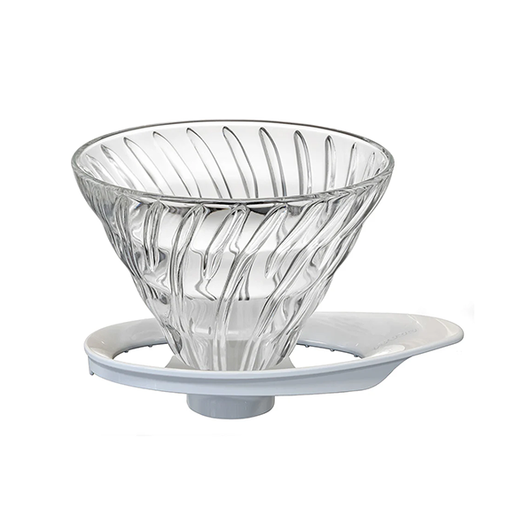 Hario V60 Glass Coffee Dripper Size 02 - White