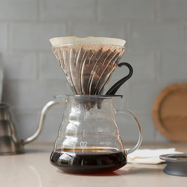Hario V60 Glass Coffee Dripper Size 03 - Black
