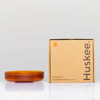 HuskeeRenew Classic Saucers 4 Pack - Amber