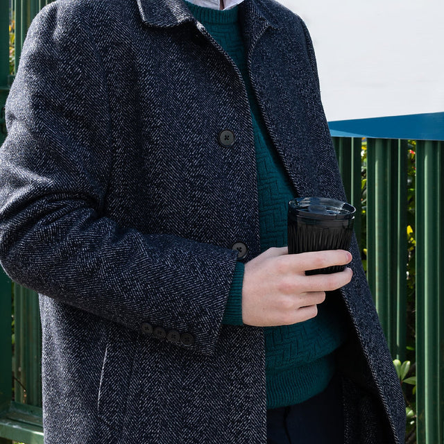 HuskeeRenew Reusable 6oz Coffee Cups 4 Pack - Smoke