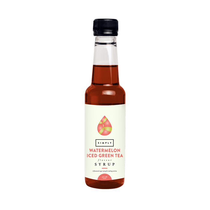 Simply Iced Tea Syrup 250ml - Watermelon Green Tea I Redber
