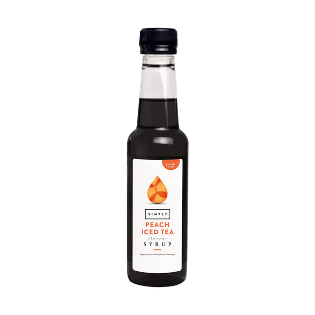 Simply Iced Tea Syrup 250ml - Peach (Sugar Free) I Redber