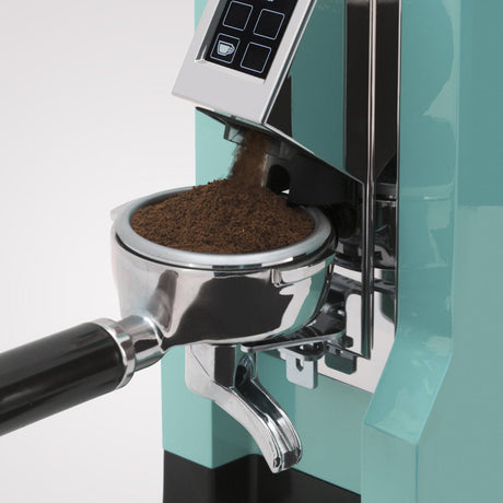 Eureka Mignon Specialista Coffee Grinder - Tiffany Blue/Chrome