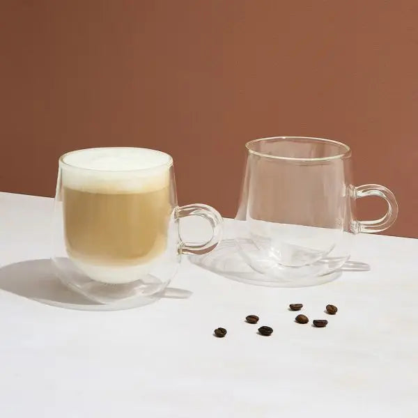 Judge Duo 2 Piece Latte Glass Set, 325ml