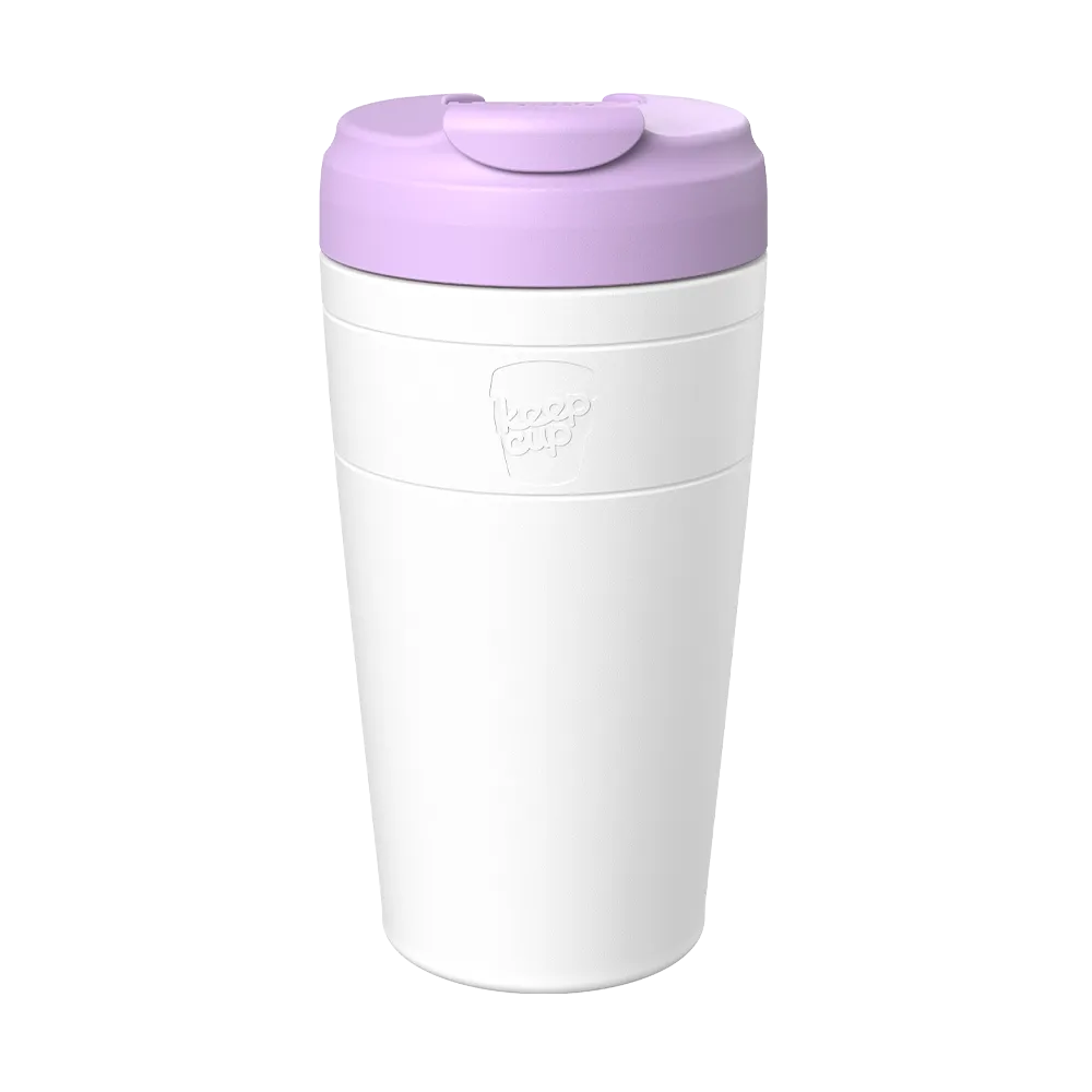 KeepCup Commuter Insulated Reusable Cup L 16oz/454ml - White Lilac