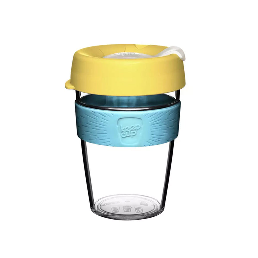 KeepCup Press Fit Original Clear Reusable Coffee Cup M 12oz/340ml - Sunlight