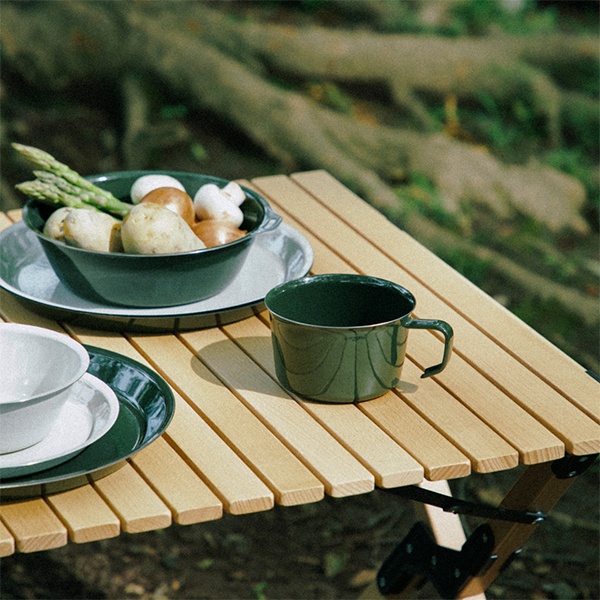 Kinto FORIS Wide Mug 400ml - Ash Green