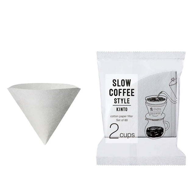 Kinto SCS-02-CP-60 Cotton Paper Filter 2 Cups (60pcs)