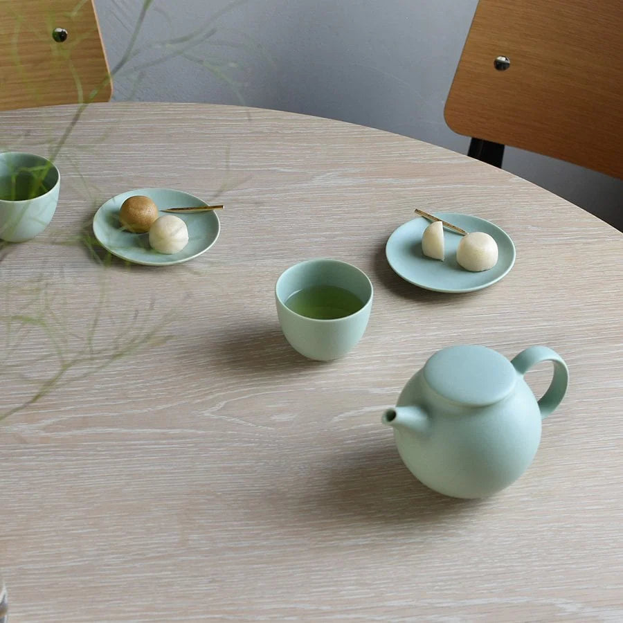 Kinto Pebble Teapot 480ml - Moss Green