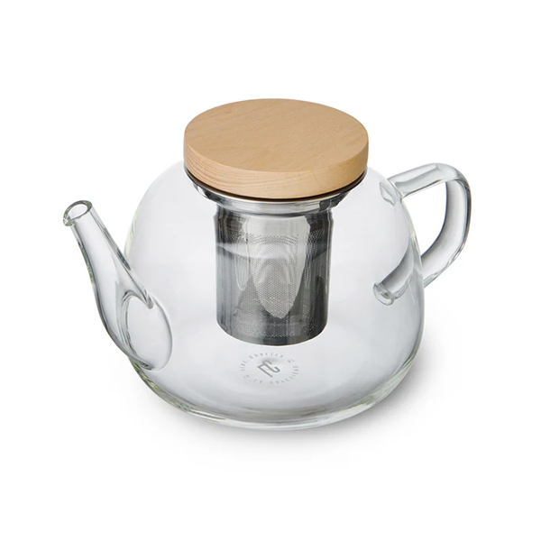 La Cafetière Rialto Glass Infuser Teapot With Filter And Wooden Lid, 1.2L (4 Cup)