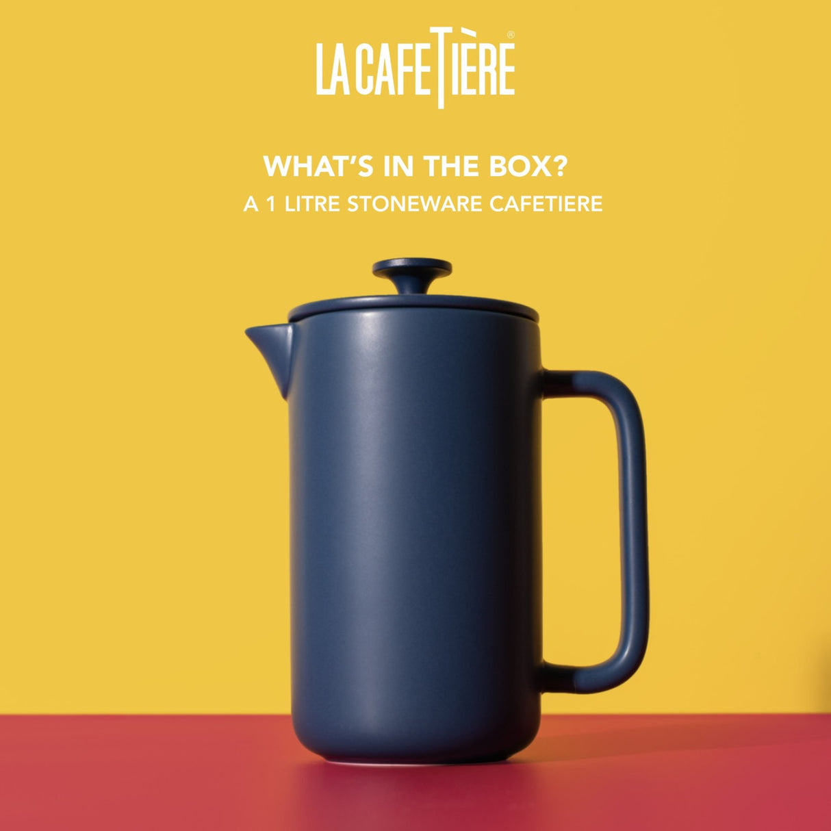 La Cafetière Arezzo 8 Cup Cafetiere 1L - Navy