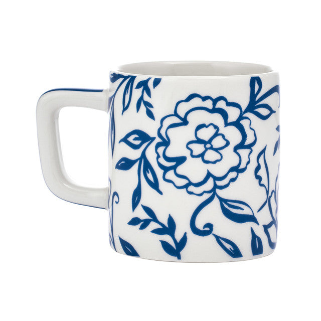 La Cafetière Espresso Cup 120ml - White Blu Fiorato