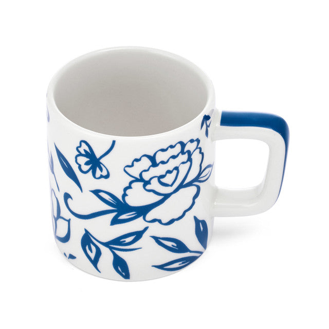 La Cafetière Espresso Cup 120ml - White Blu Fiorato