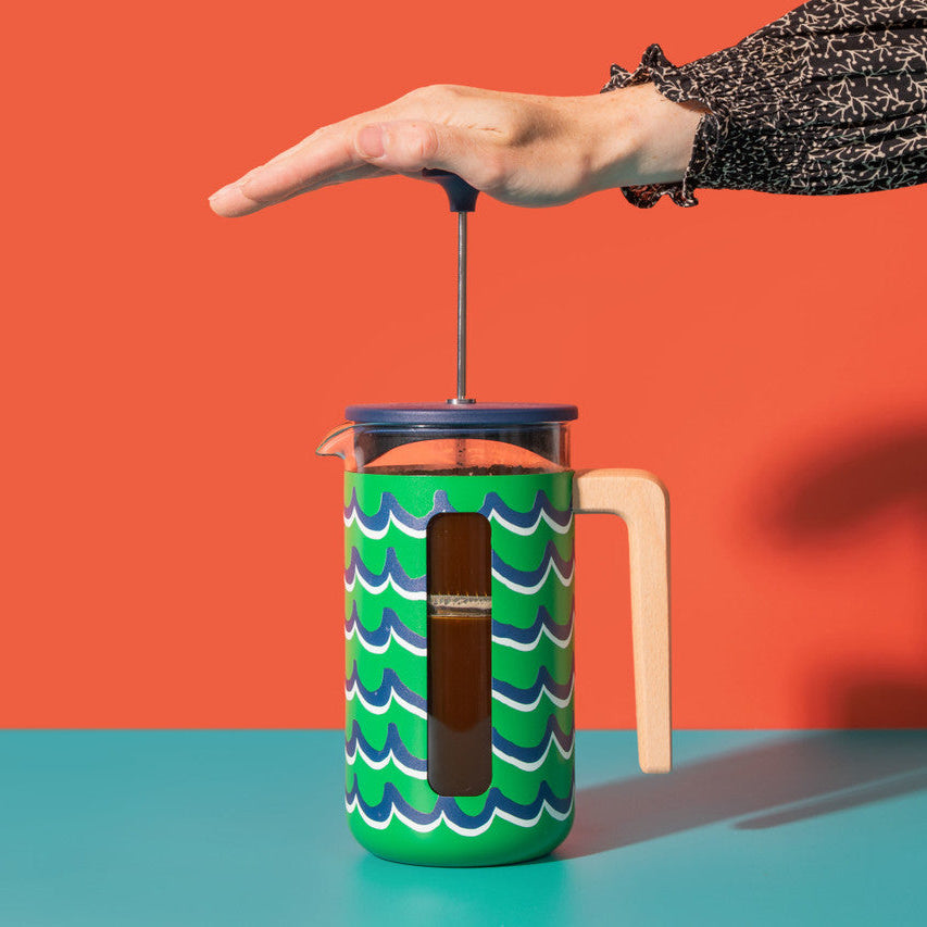 La Cafetière Pisa 8 Cup 1L Stainless Steel Cafetiere - Cyan Tides