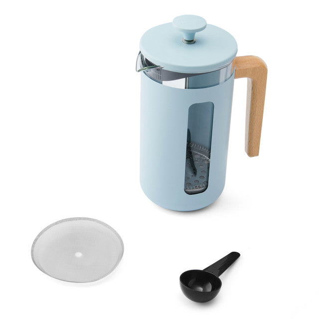 La Cafetiere Pisa 8 Cup Cafetiere - Sky Blue