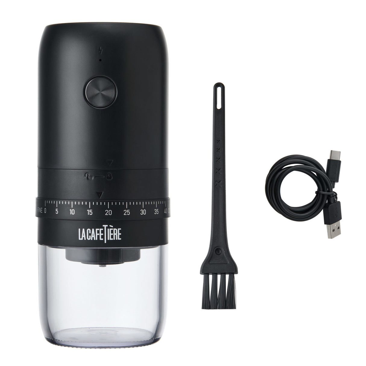 La Cafetière Portable Electric Ceramic Burr Coffee Grinder