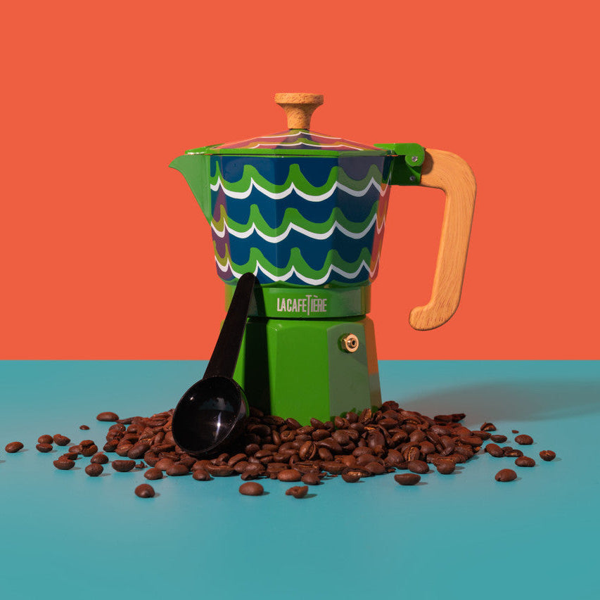 La Cafetière Venice 6 Cup Aluminium Stovetop Coffee Maker - Cyan Tides
