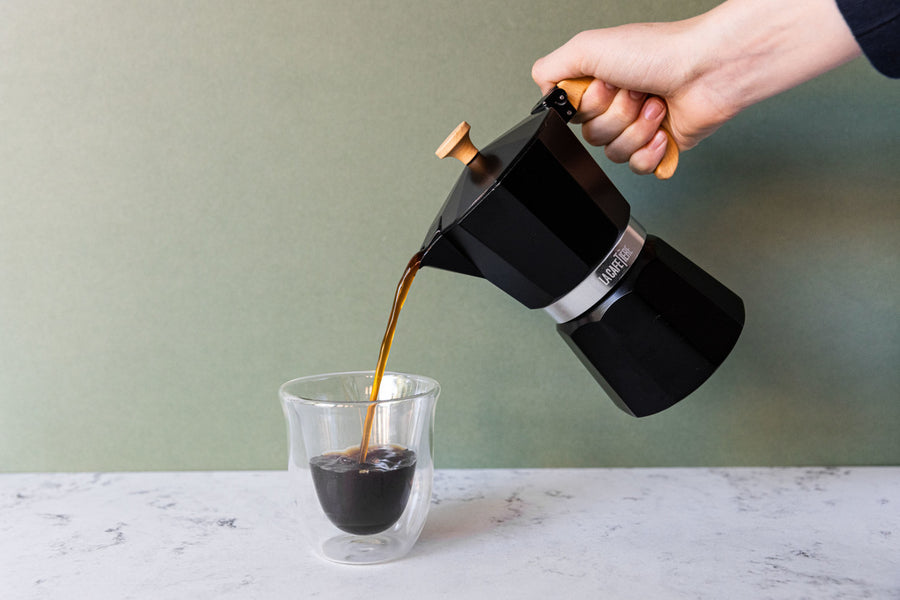 La Cafetière Venice Aluminium Stovetop Coffee Maker (6 Cup) - Black