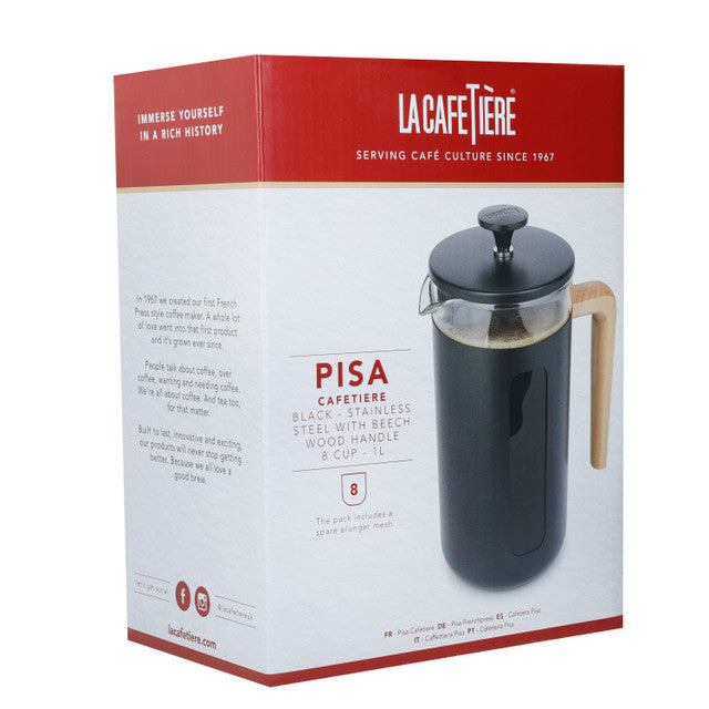 La Cafetière Pisa 8-Cup Cafetiere - Black