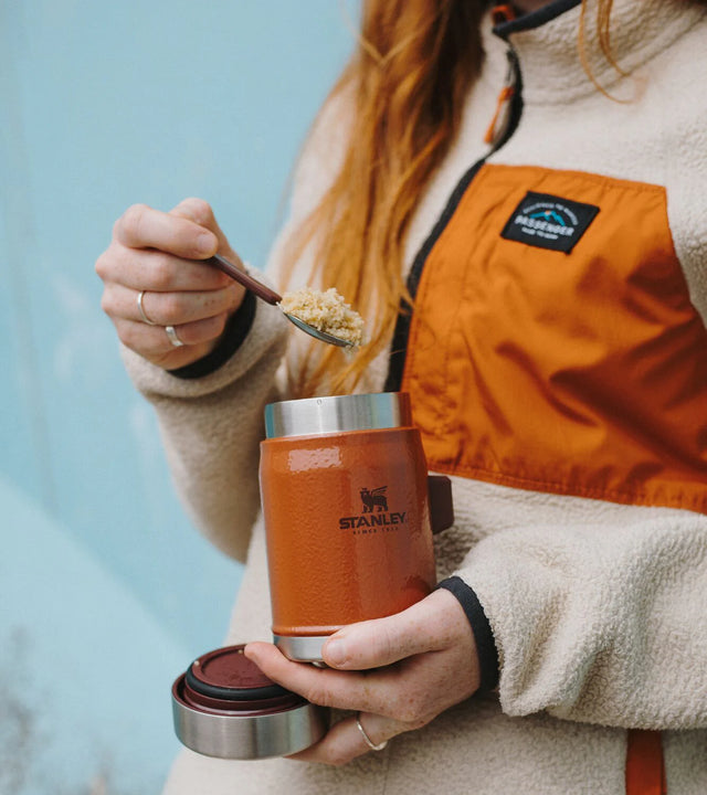 Stanley Classic Legendary Food Jar + Spork 0.4L - Hammertone Clay