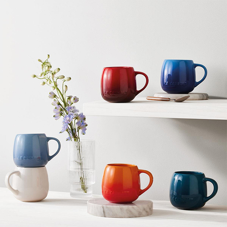 Le Creuset Stoneware Coupe Mug 320ml - Cerise