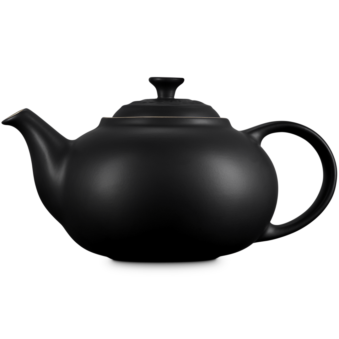 Le Creuset Stoneware Classic Teapot 1.3L - Satin Black