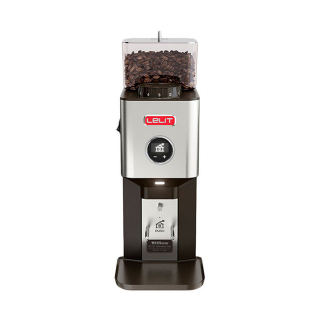 Lelit William Burr Coffee Grinder Black LCC - Polished Stainless Steel