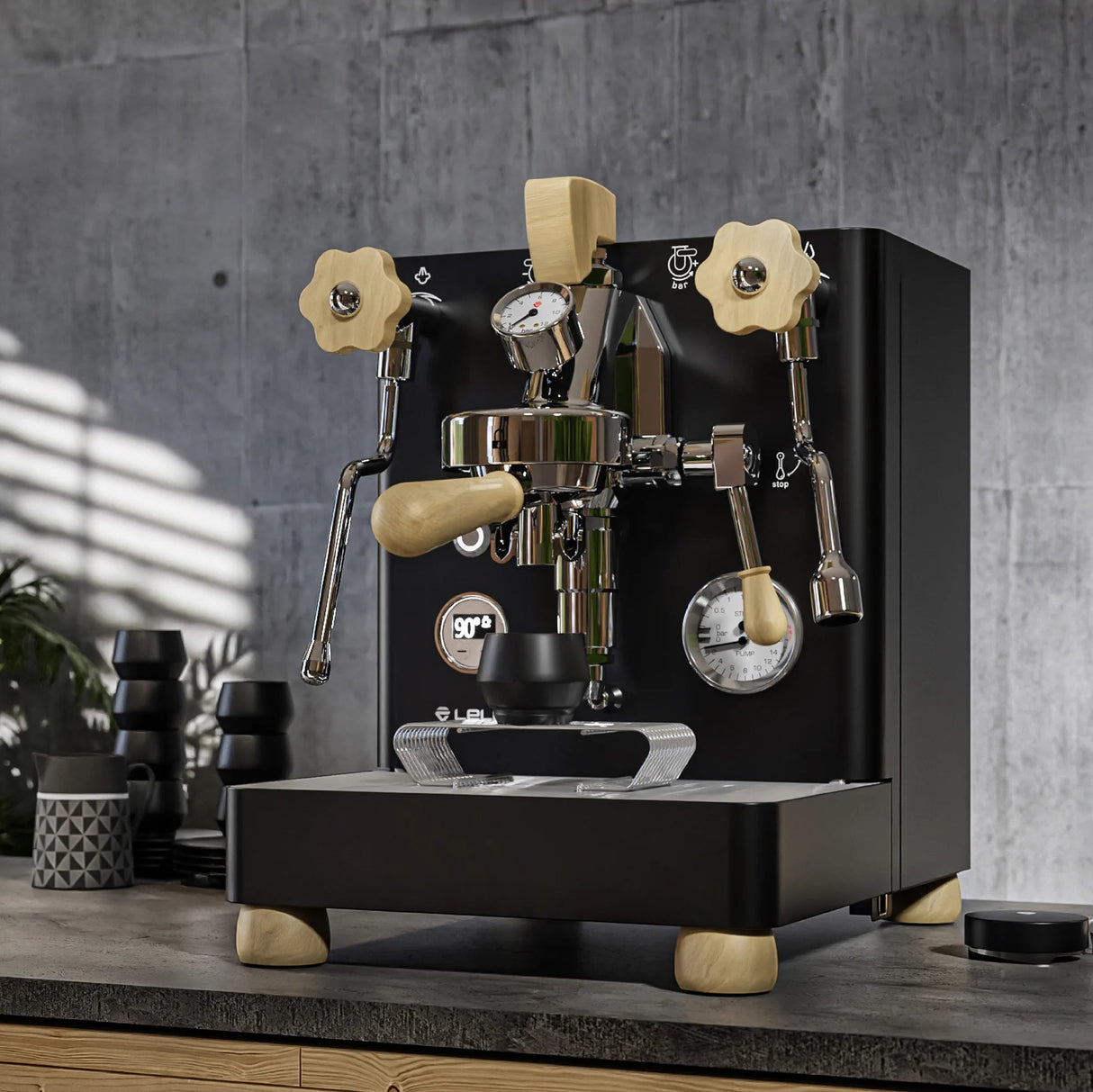Lelit Bianca Dual Boiler Espresso Coffee Machine - Black