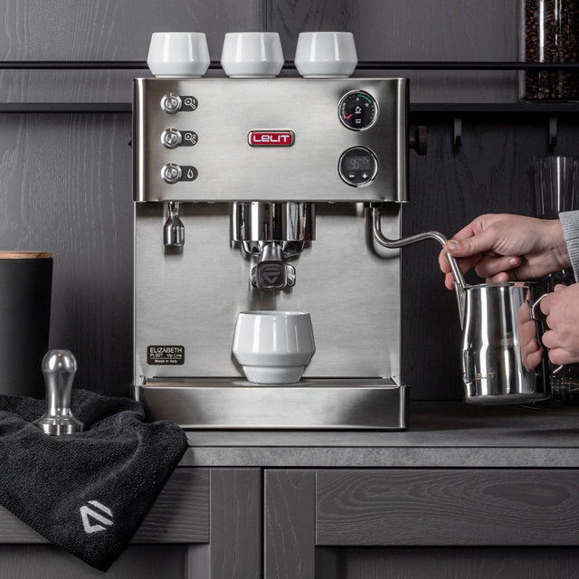 Lelit Elizabeth Dual Boiler Espresso Coffee Machine - Brushed Stainless Steel