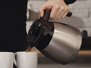 Melitta Look V Therm Timer Filter Coffee Machine  - Black & Silver