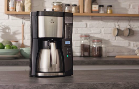 Melitta Look V Therm Timer Filter Coffee Machine - Black & Silver