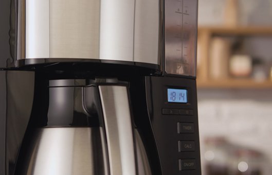 Melitta Look V Therm Timer Filter Coffee Machine  - Black & Silver