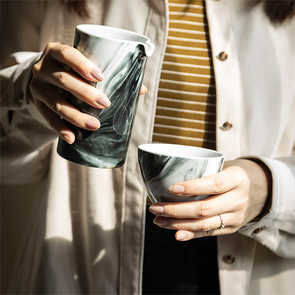 Loveramics Brewers Ink 150ml Floral Tasting Cup - Ink Black